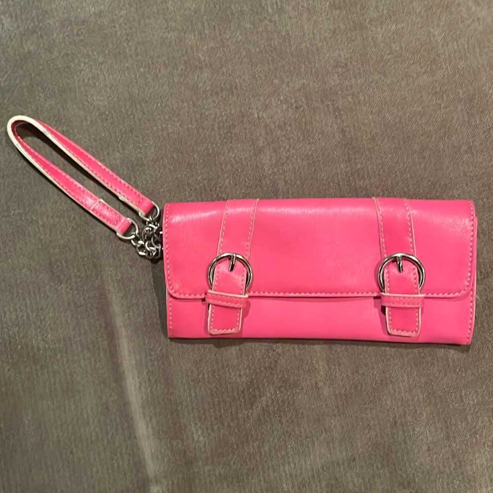 Nine West pink clutch